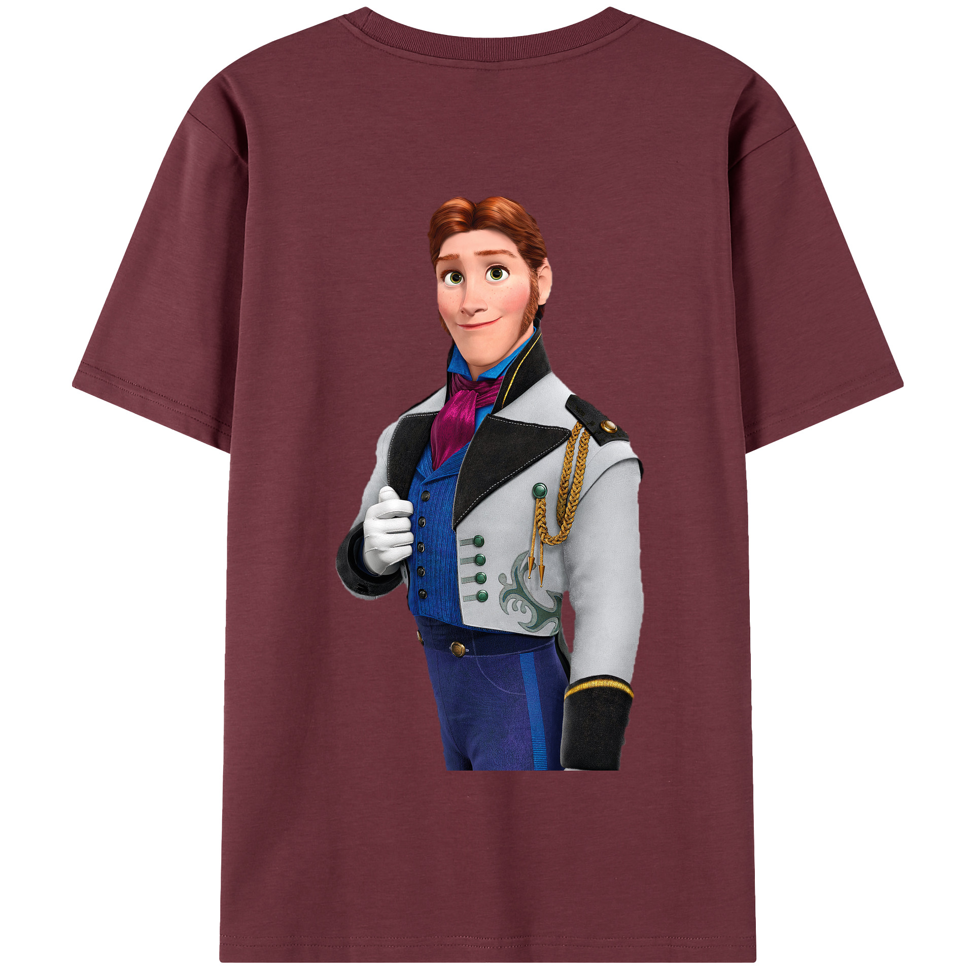 （画像用） アナと雪の女王 アンナ エルサ Frozen Anna Elsa 綿100％半袖Tシャツ（背面プリント）